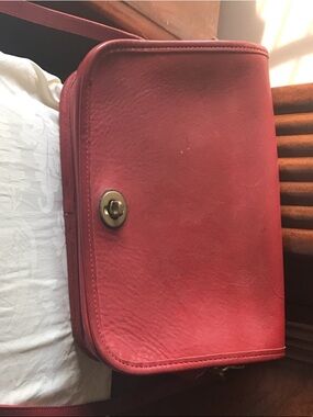Vintage Coach Red underarm bag